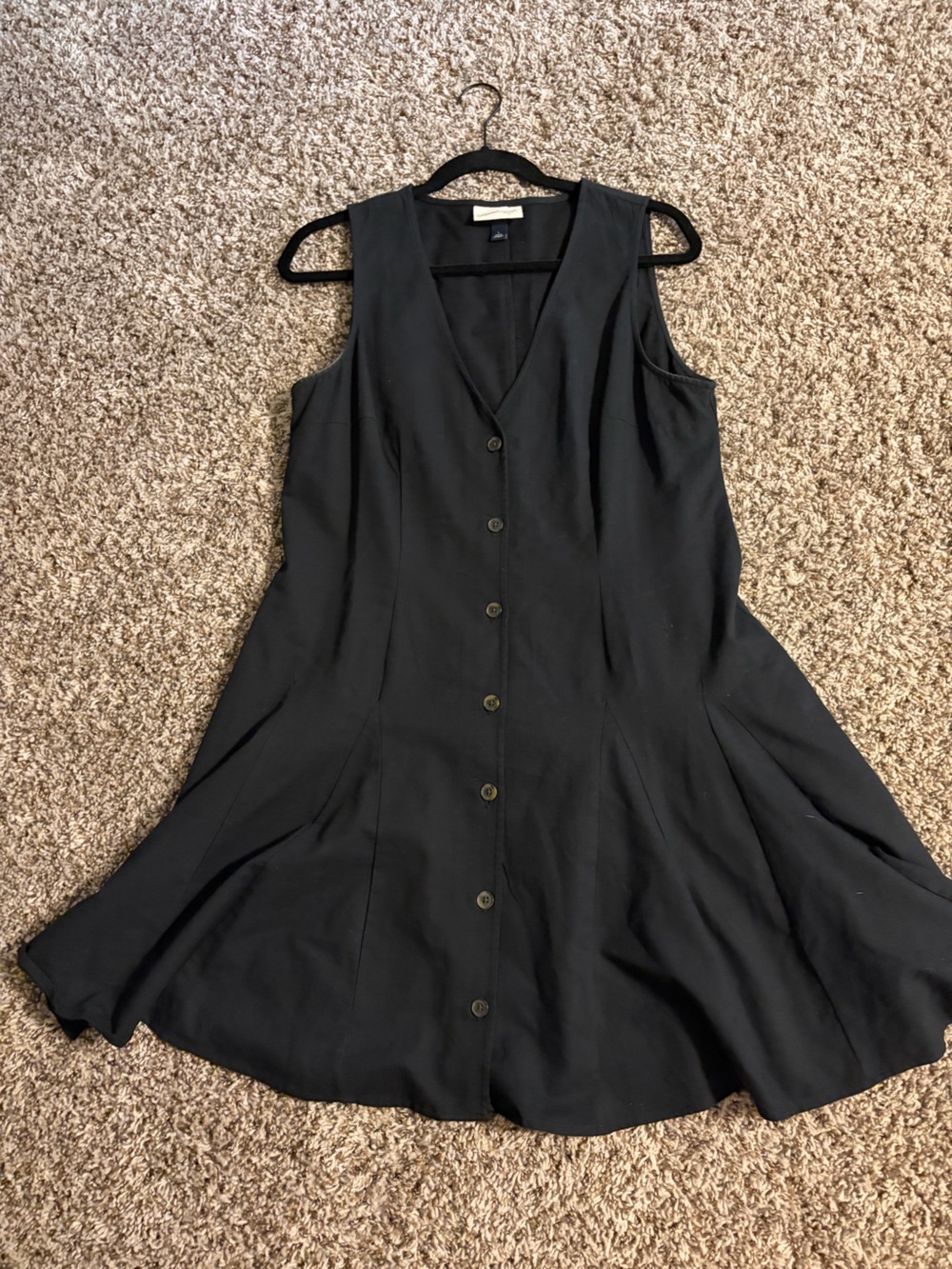 Universal Thread Black Button Front Dress